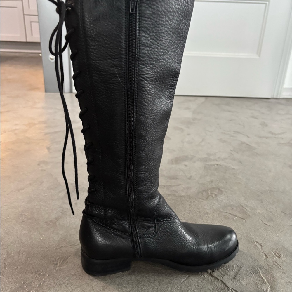 Sofft Black Leather Knee-High Boots - Picture 4 of 7